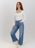 Sweetheart Square Long Sleeve Top
