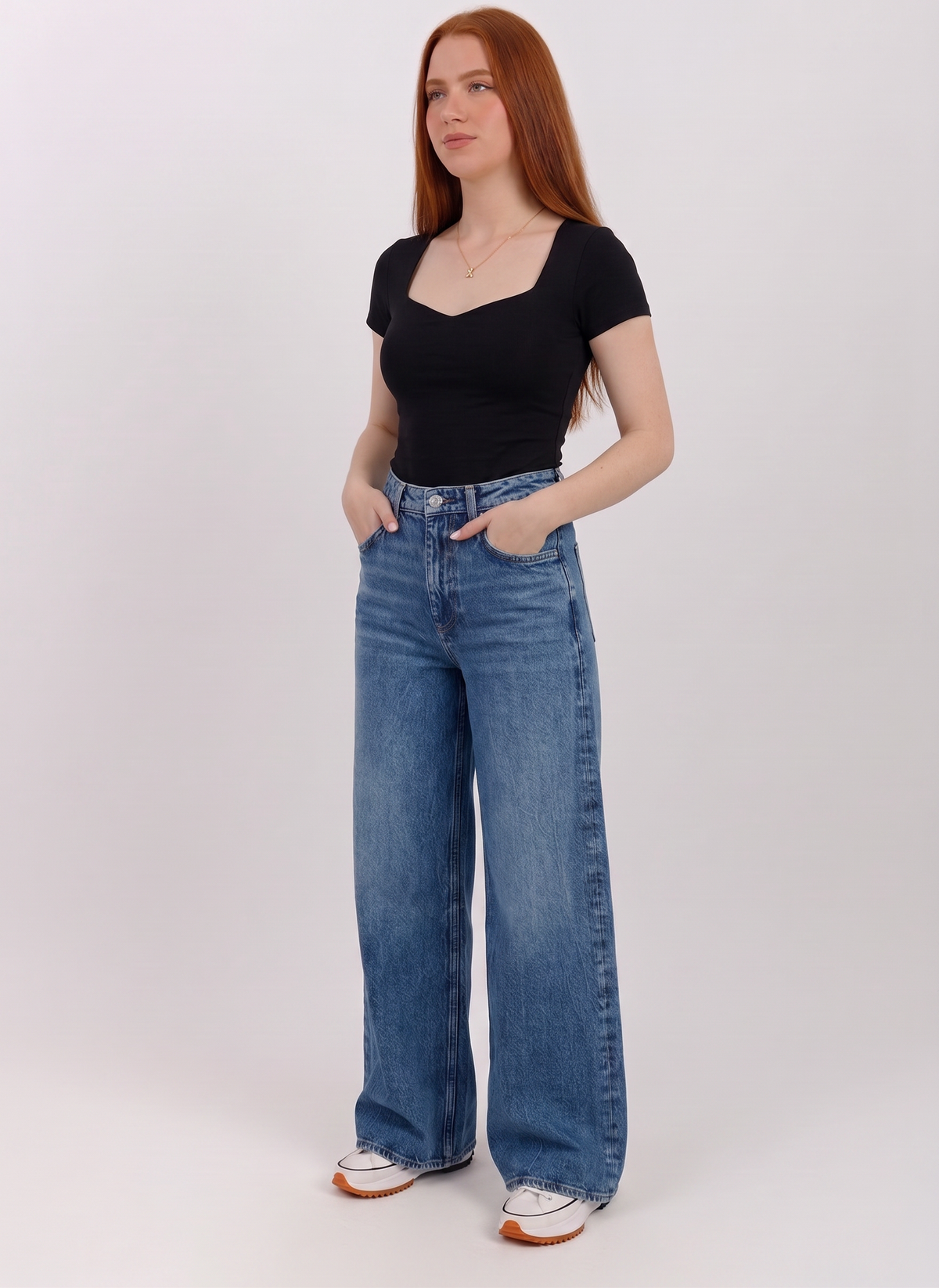 Sweetheart Square Short Sleeve Top