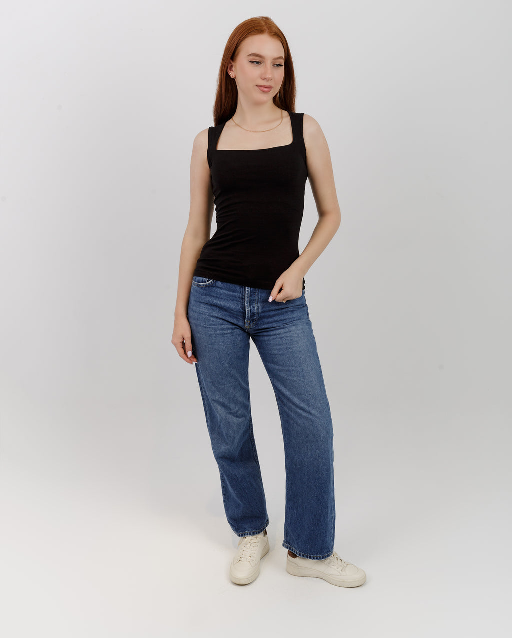 Square Neck Sleeveless Top