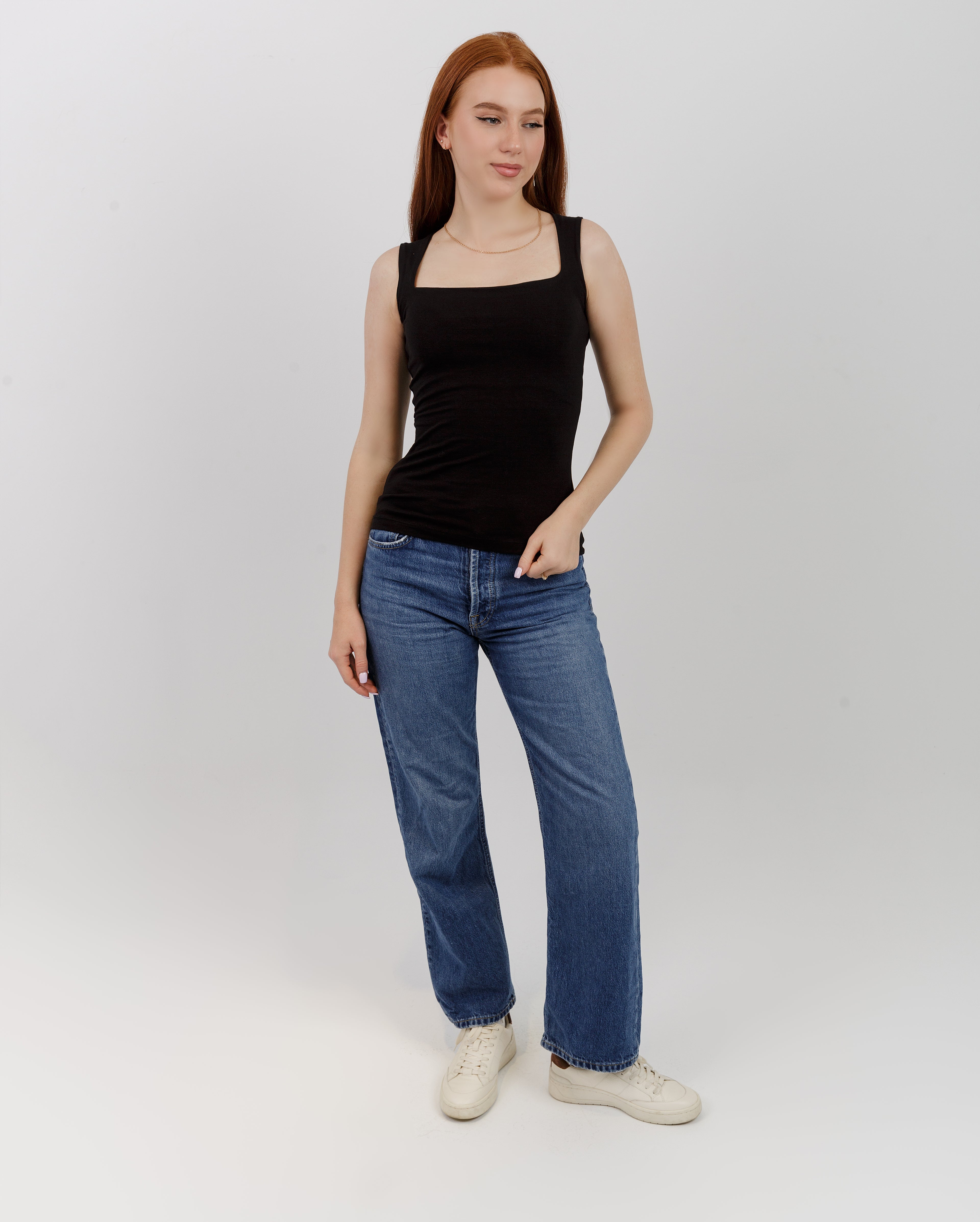 Square Neck Sleeveless Top
