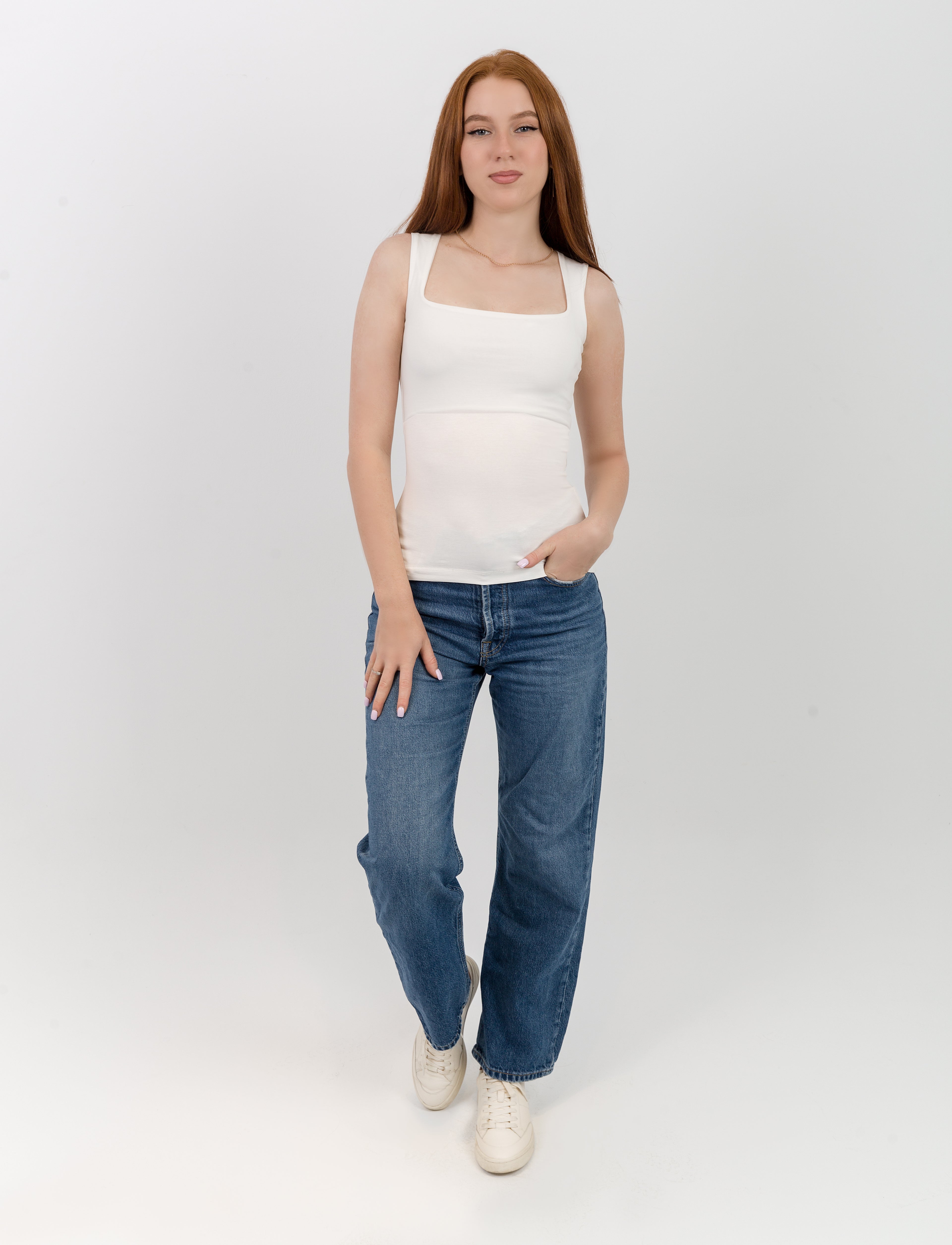 Square Neck Sleeveless Top