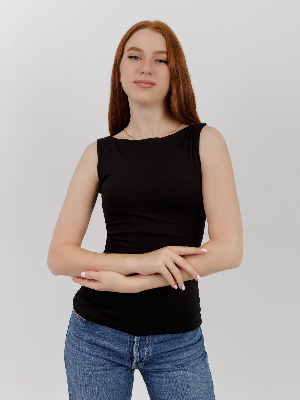Straight Neck Tank Top
