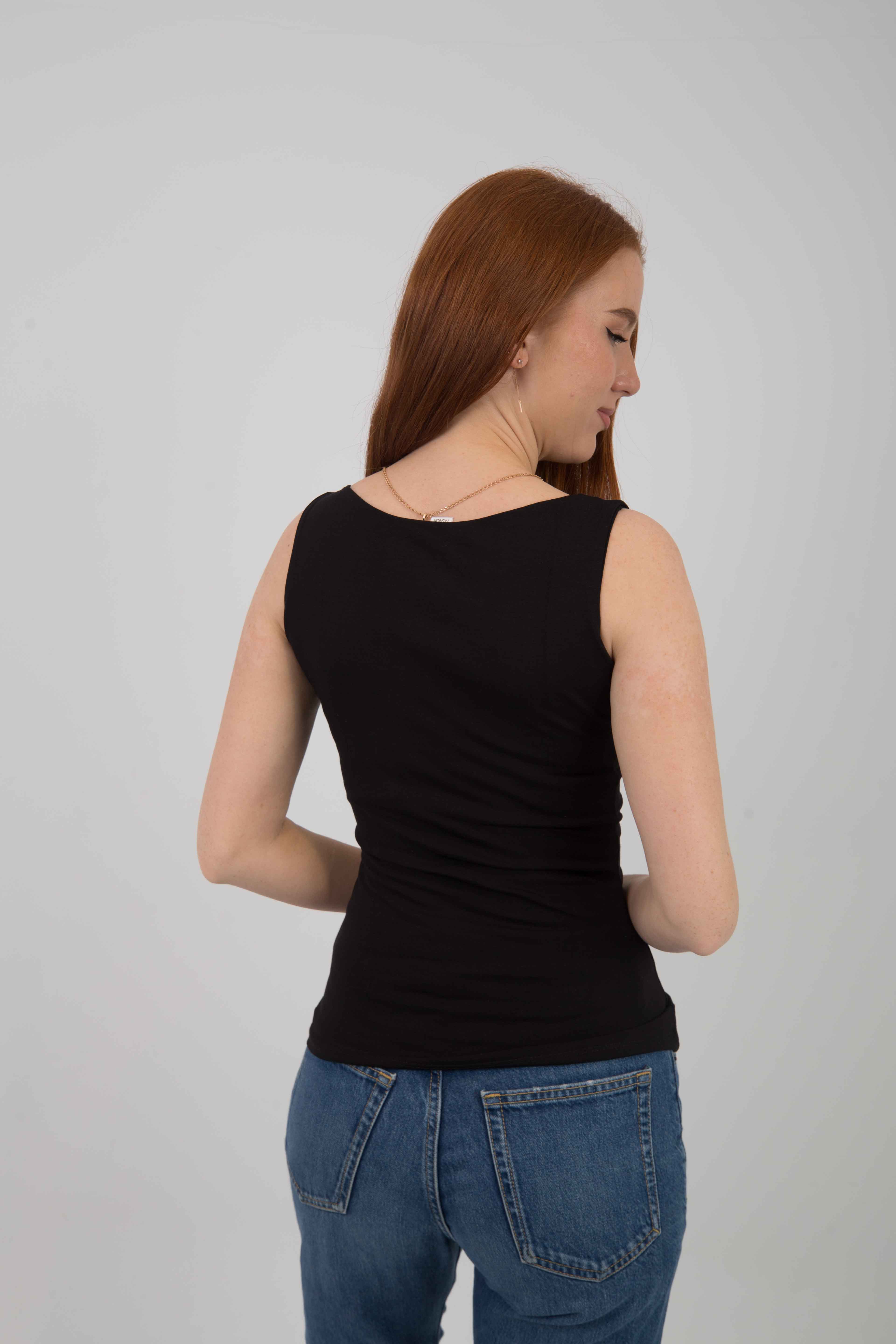 Straight Neck Tank Top