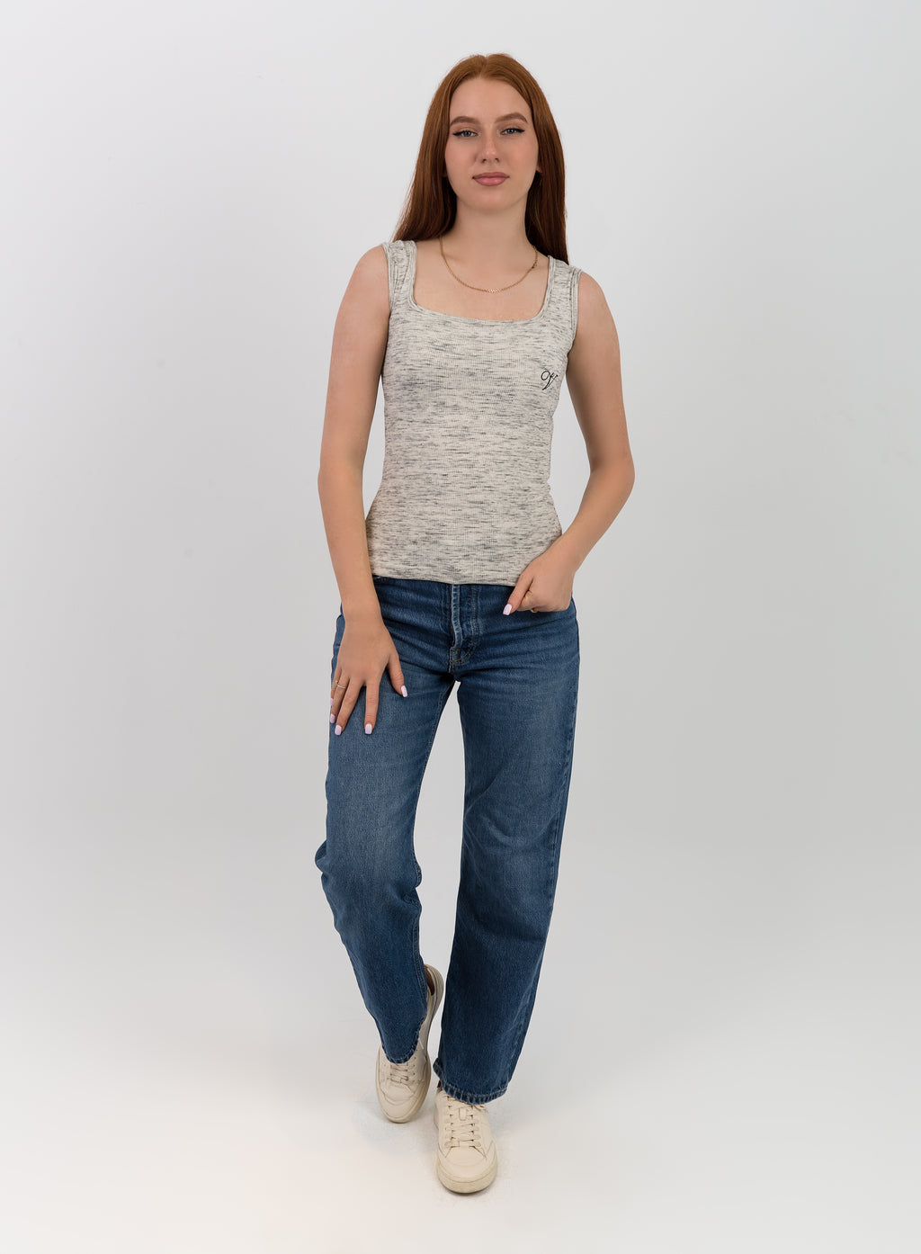 Derby Tank Top -Square Neck