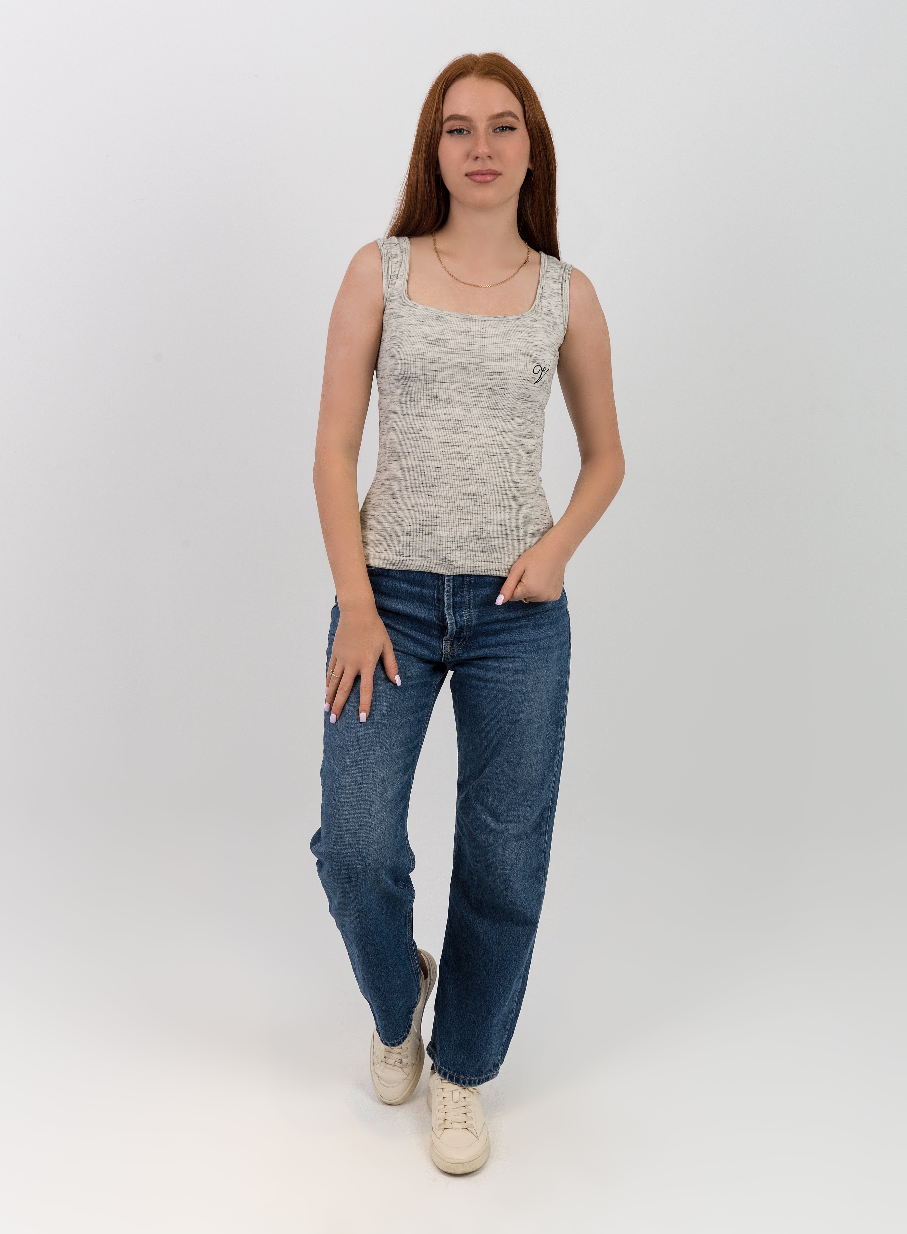 Derby Tank Top -Square Neck