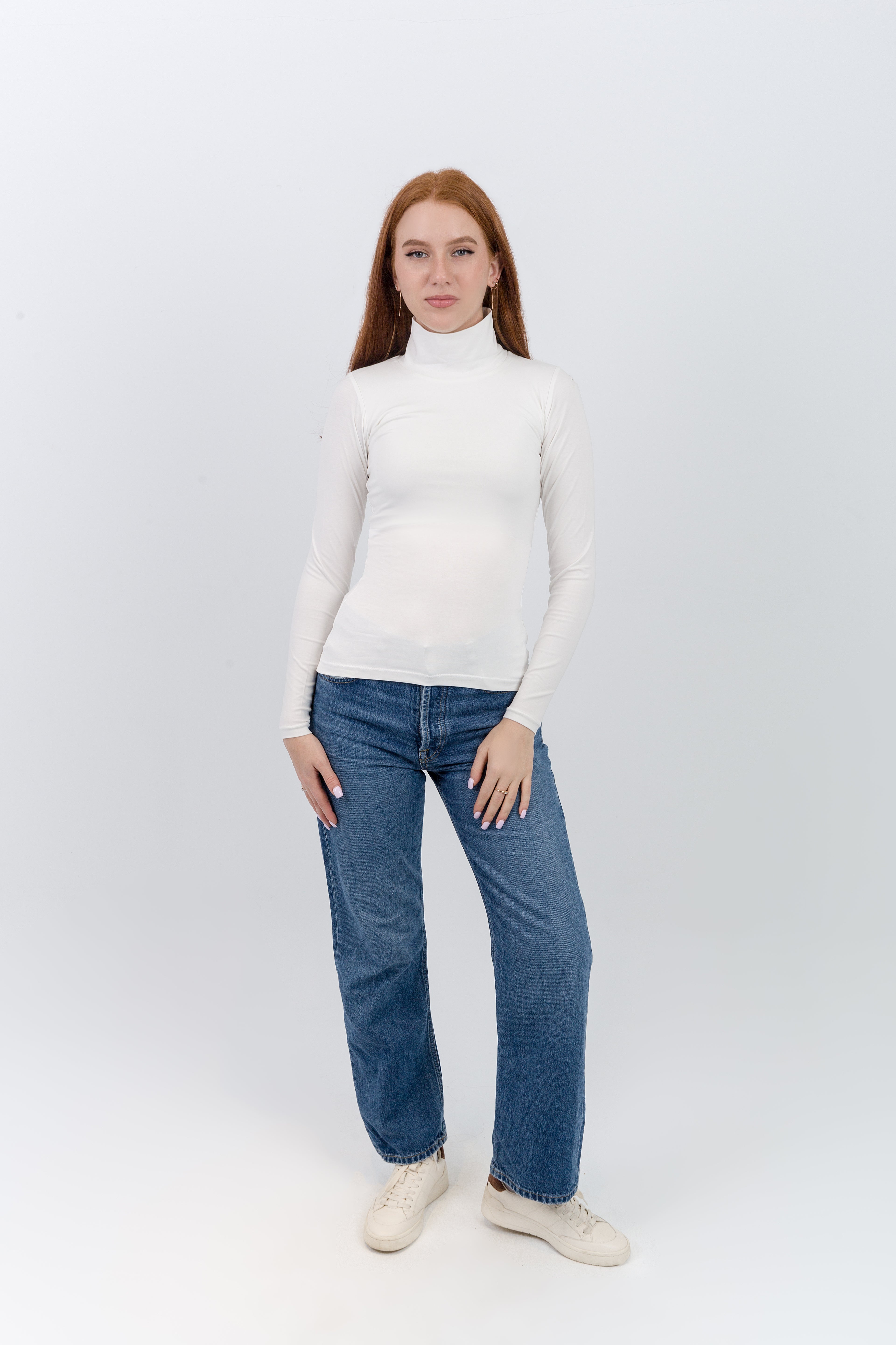 High Neck Long Sleeve Top