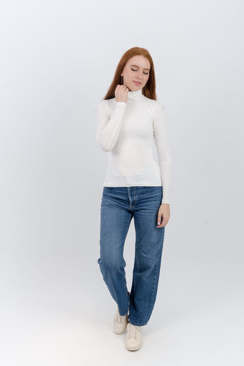 High Neck Long Sleeve Top