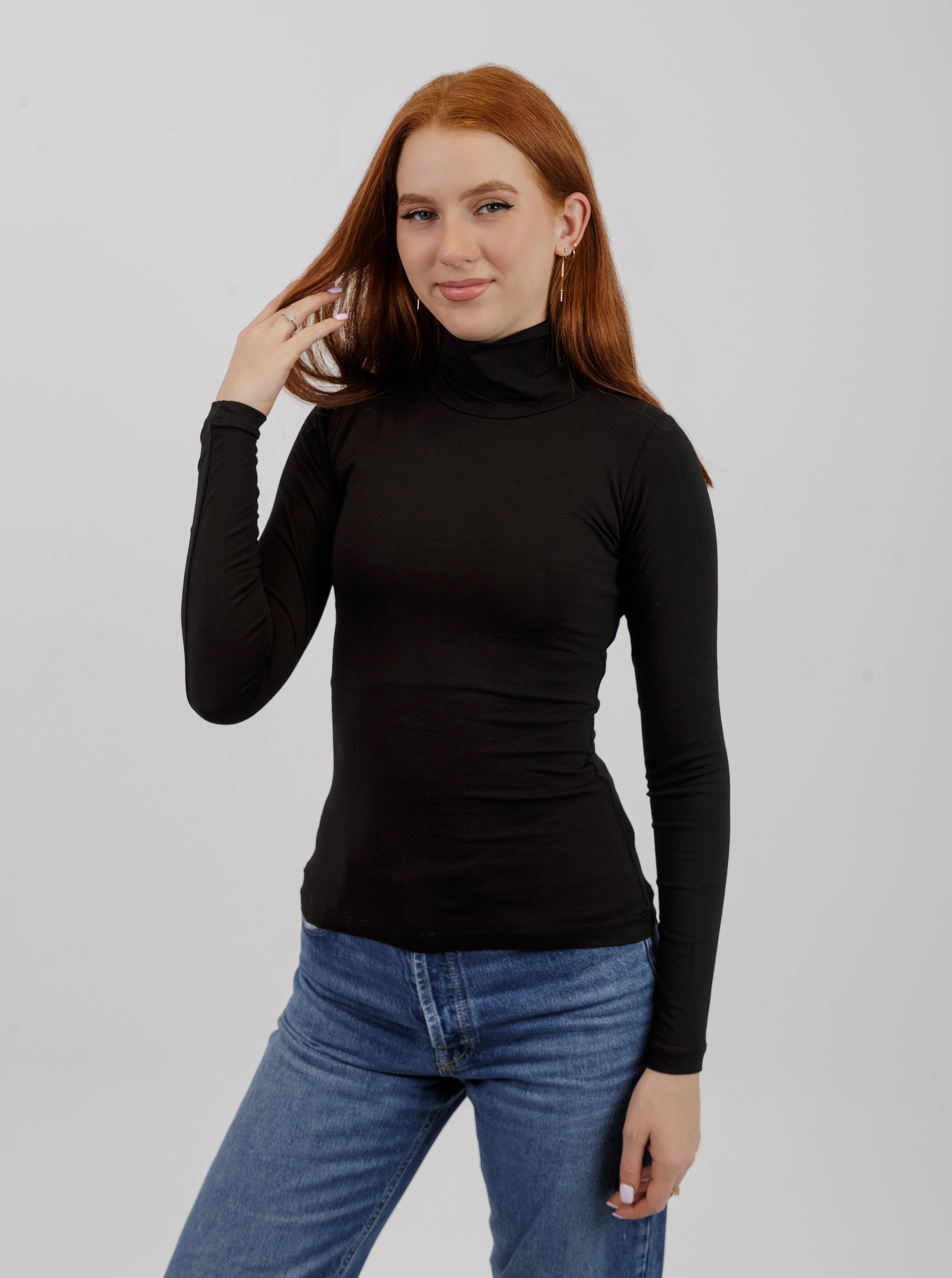 High Neck Long Sleeve Top