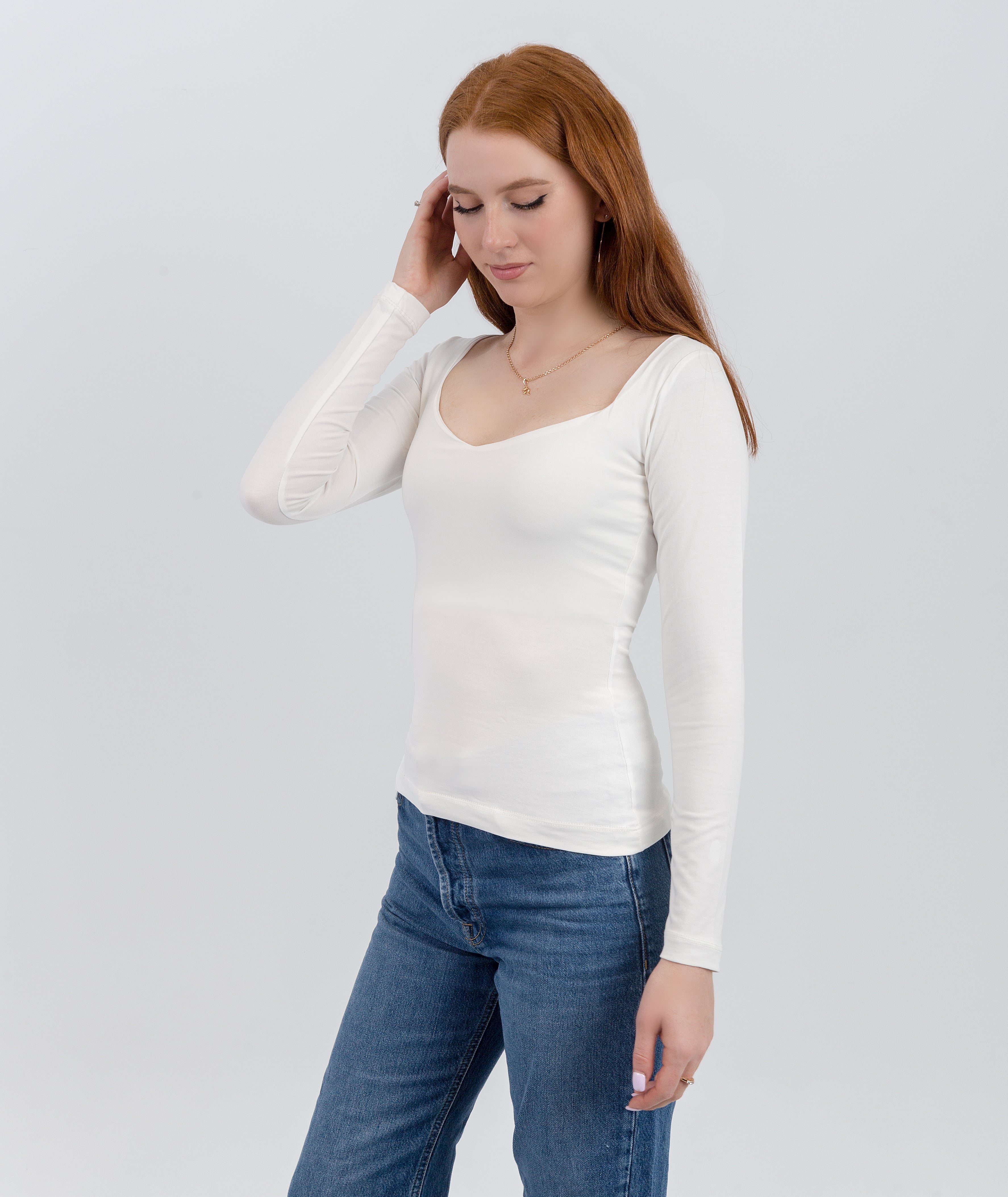 Sweetheart Square Long Sleeve Top