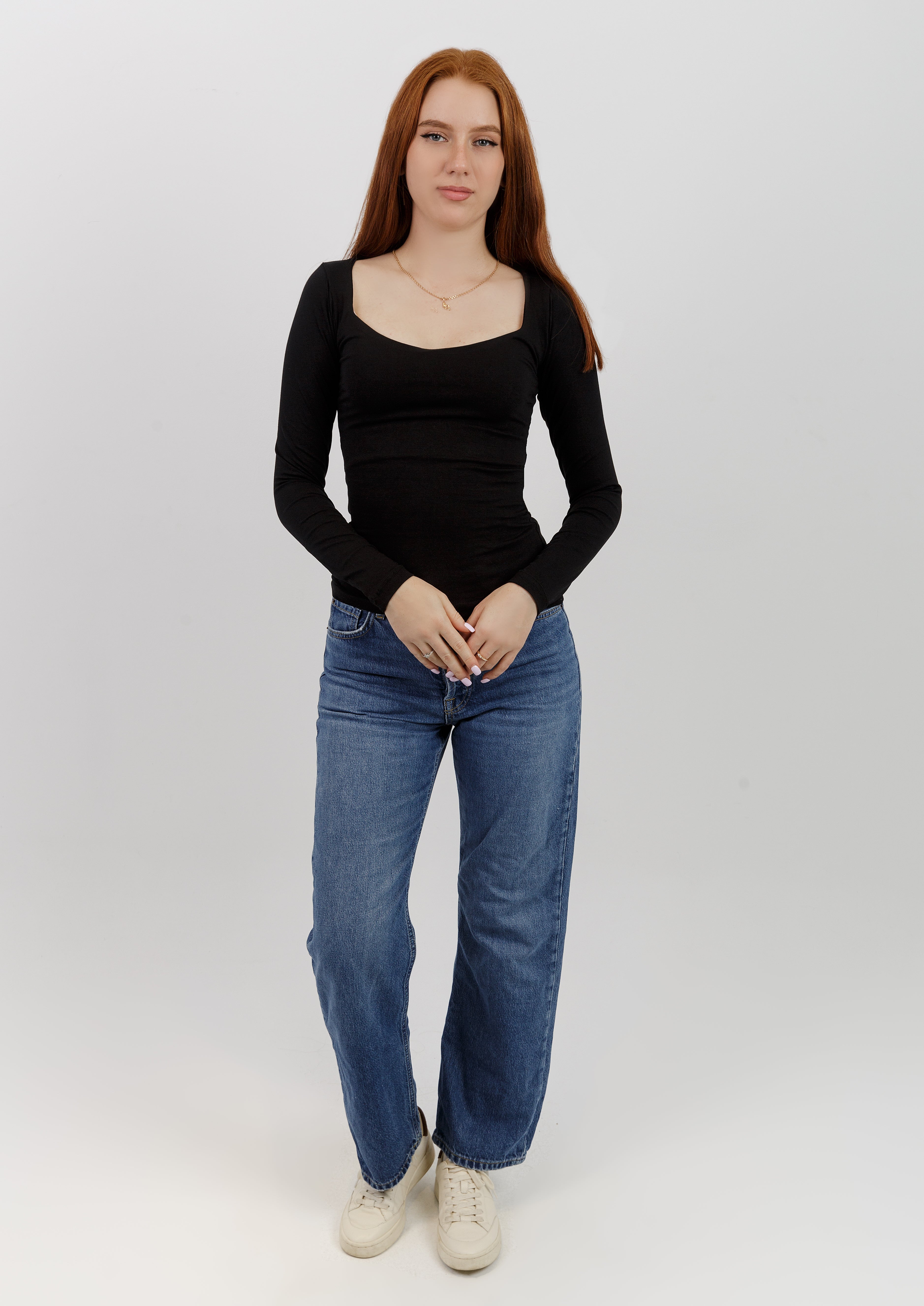 Sweetheart Square Long Sleeve Top