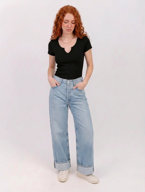 Keyhole Short Sleeve Top