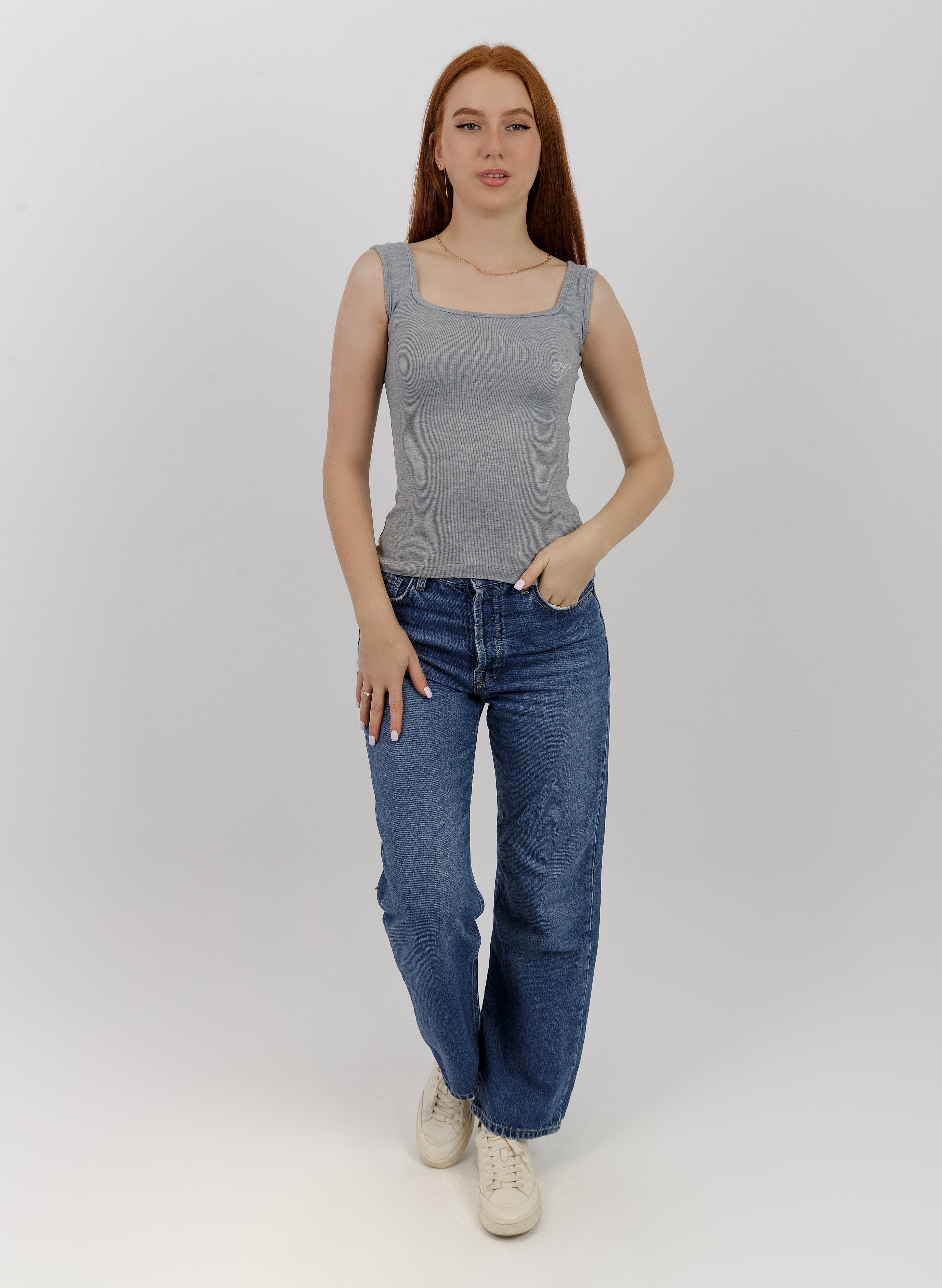 Derby Tank Top -Square Neck