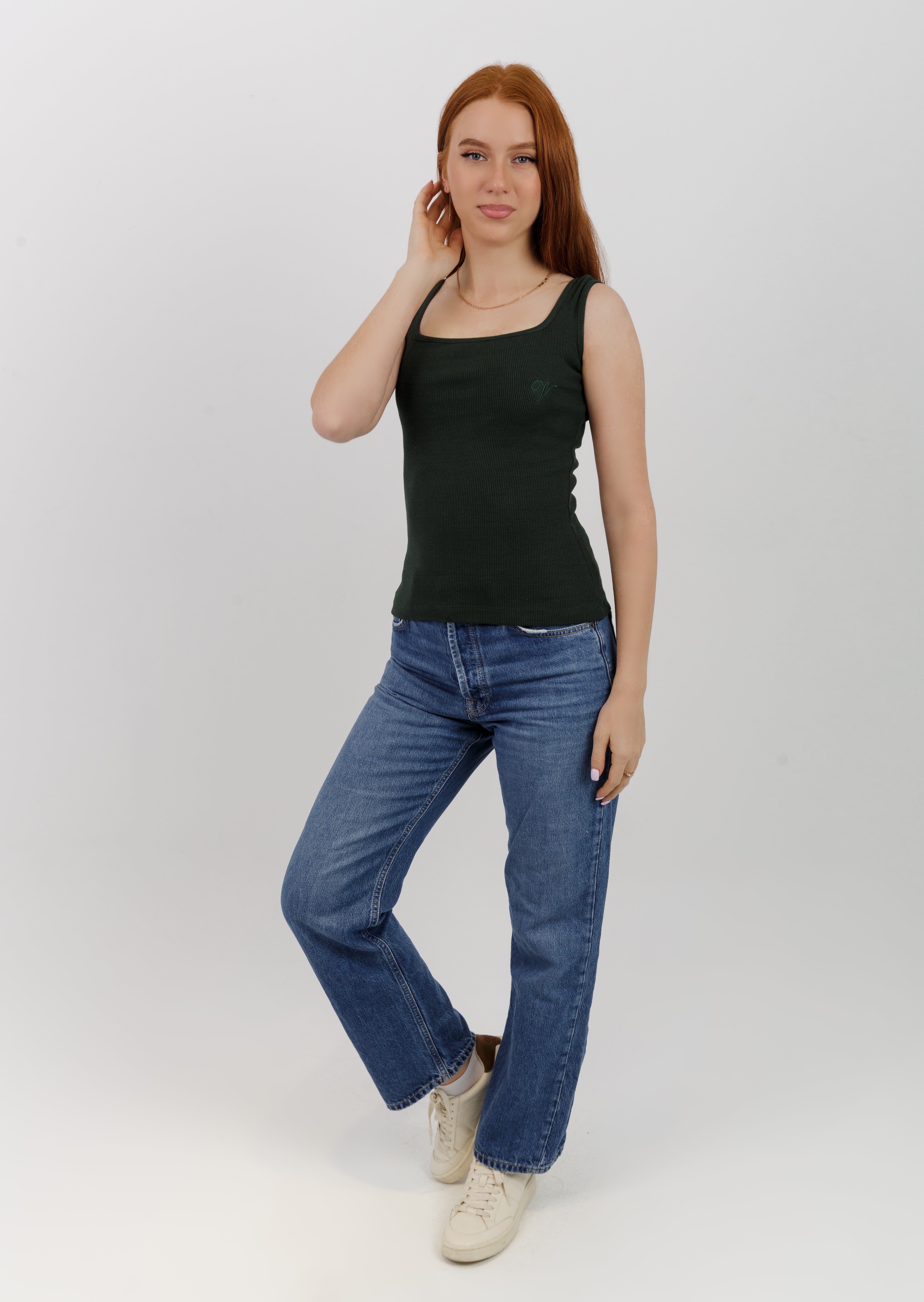 Derby Tank Top -Square Neck