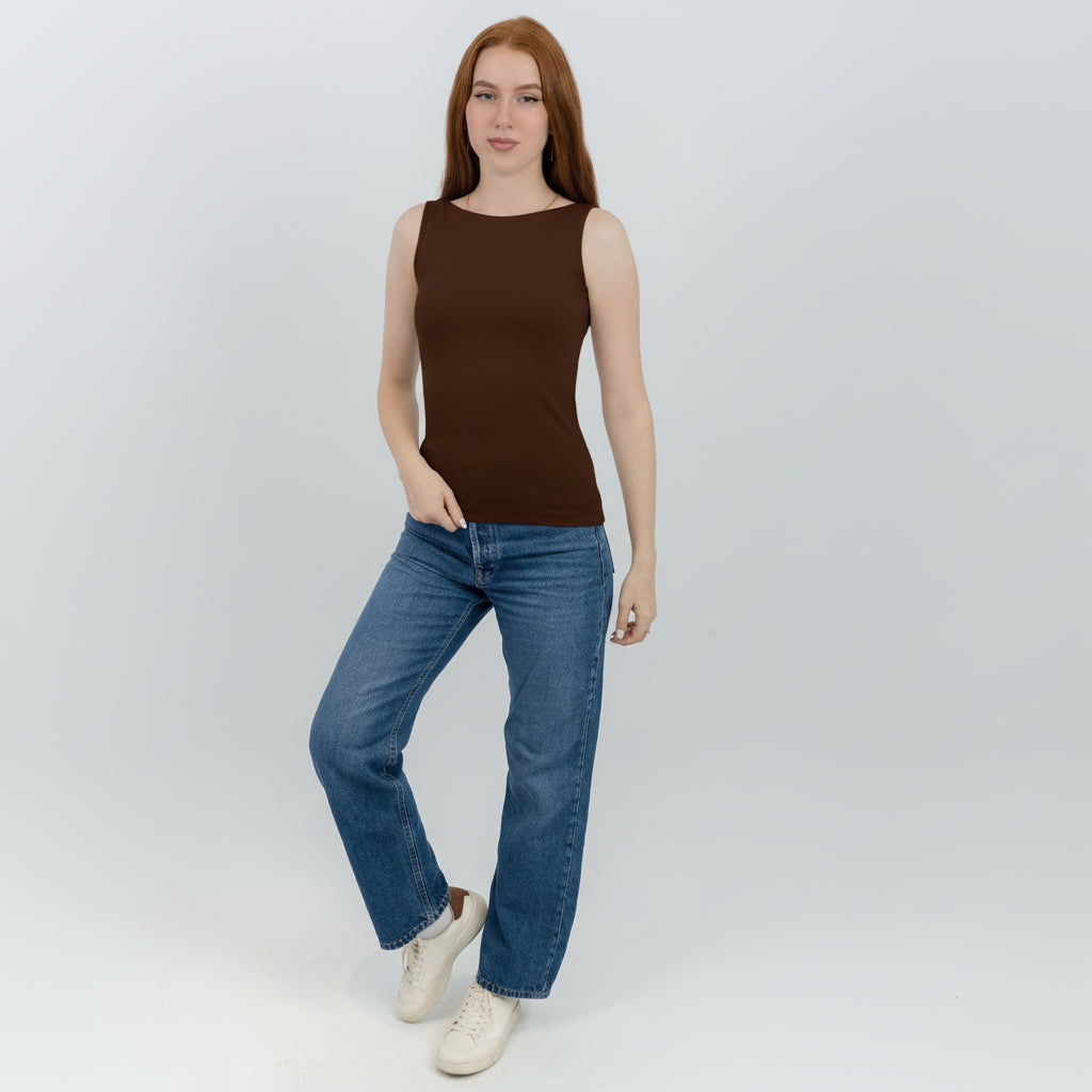 Straight Neck Tank Top
