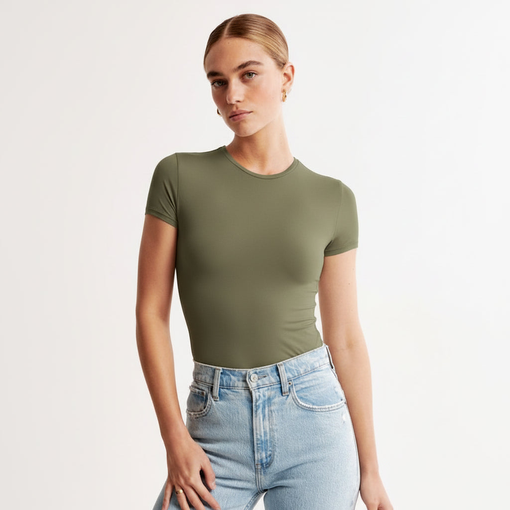 Short Sleeve Basic Top