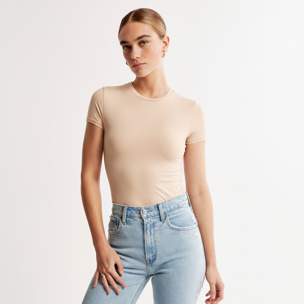 Short Sleeve Basic Top