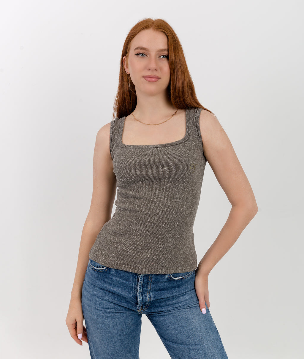 Derby Tank Top -Square Neck