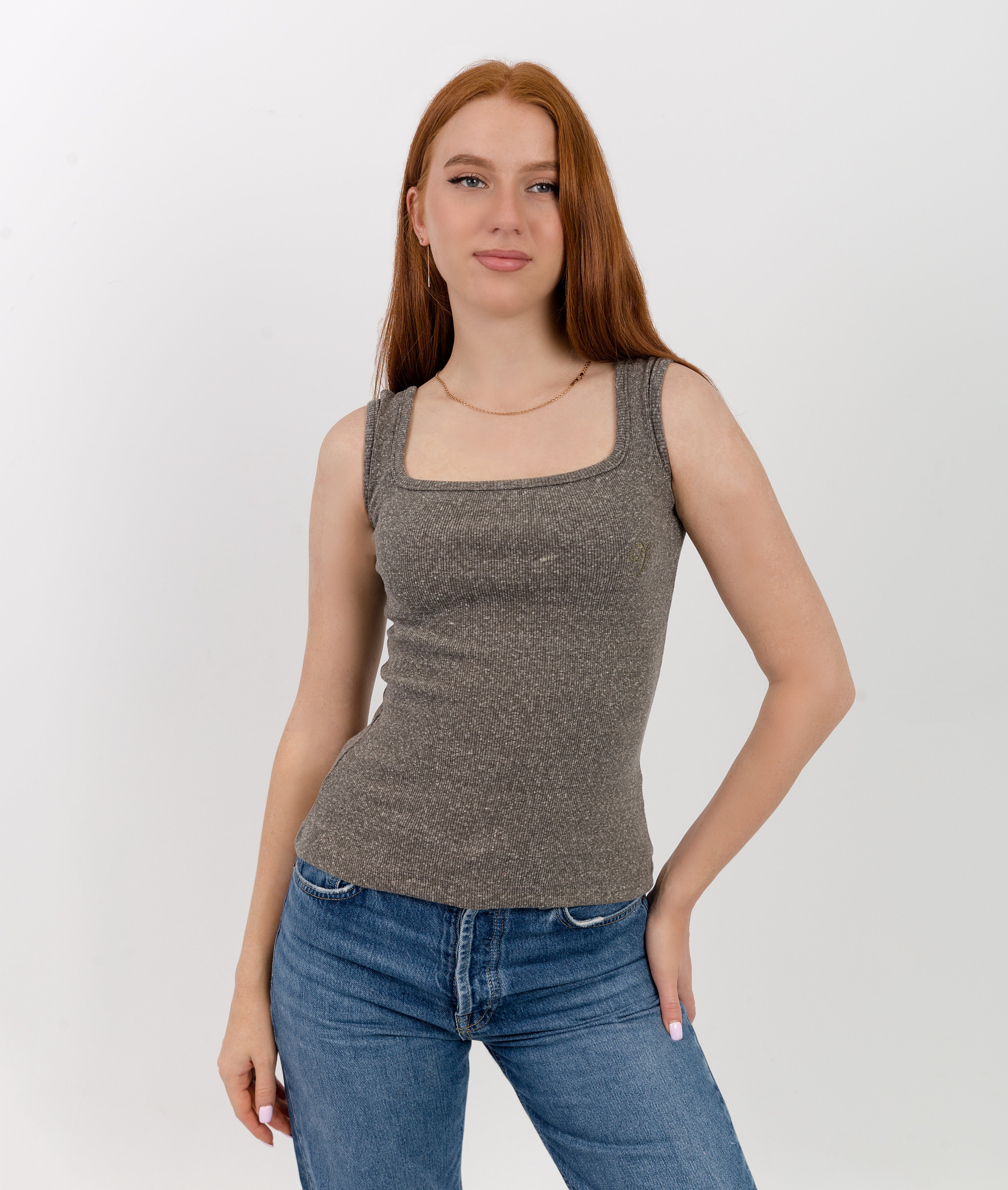 Derby Tank Top -Square Neck